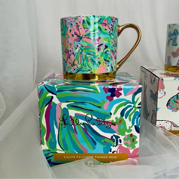 Lilly Pulitzer Ceramic Mugs, Set of 2 - Picture 4 of 5